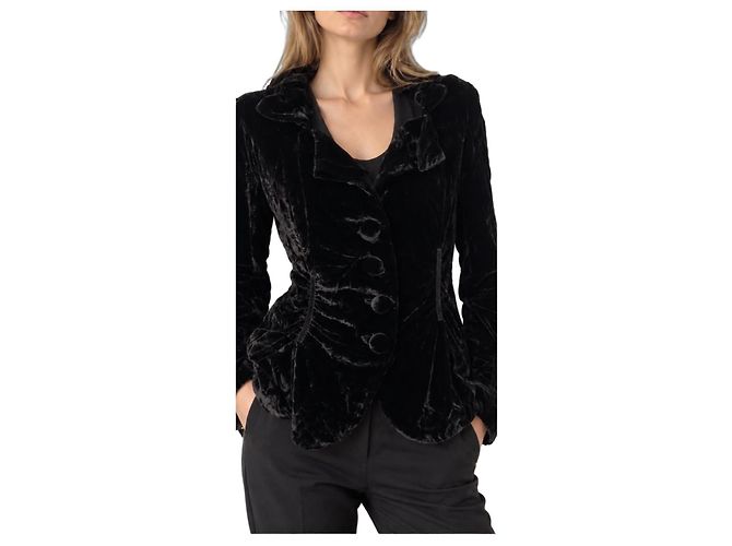 Autre Marque Veste Molly Bracken en velours noir