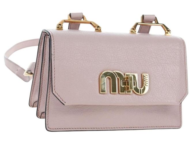 Borsa a tracolla Miu Miu Pelle Rosa Oro 5BH087 Auth 207201M D'oro