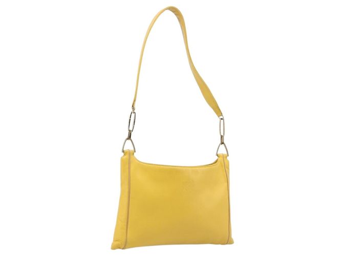 Borsa a tracolla LOEWE in pelle Giallo Oro Auth 206726A D'oro