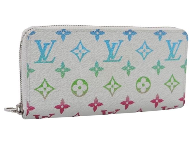 LOUIS VUITTON Monogram Iridescent Zippy Wallet Long Wallet M13908 LV Auth 205984