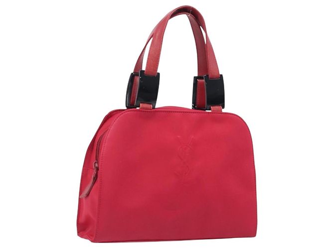 Autre Marque Saint Laurent Handtasche Nylon Red Auth 205355 Rot