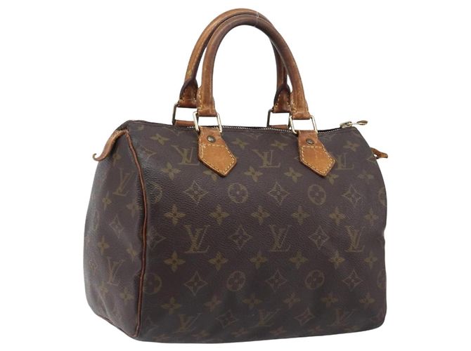 LOUIS VUITTON Monogram Speedy 25 Hand Bag M41528 LV Auth 207451