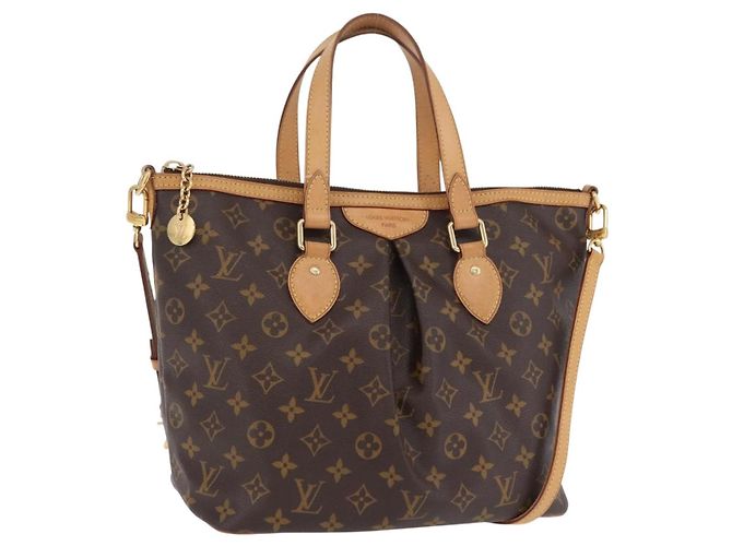 LOUIS VUITTON Monogram Palermo PM Tote Bag M40145 LV Auth 206711V Monogramm