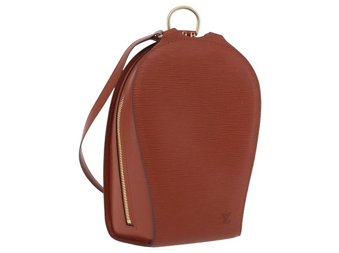 LOUIS VUITTON Epi Mabillon Backpack Brown M52233 LV Auth ep16041A