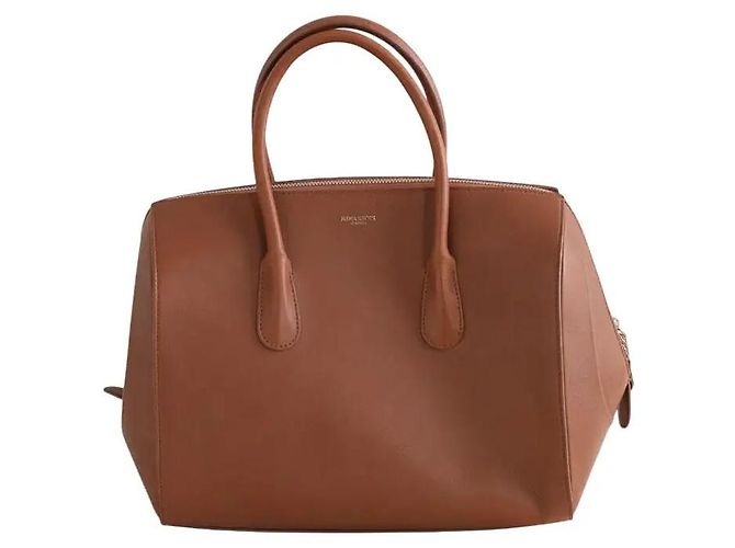 Bolsa Nina Ricci de couro camel Camelo