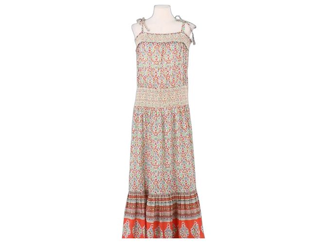 Tory Burch Abito in cotone multicolore