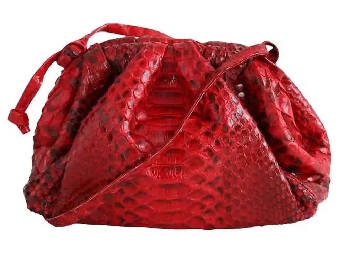Autre Marque Mini mala Sista de couro vermelha Vermelho