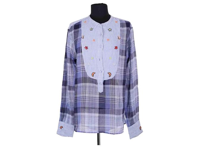 Autre Marque Tunica Monoki in cotone blu