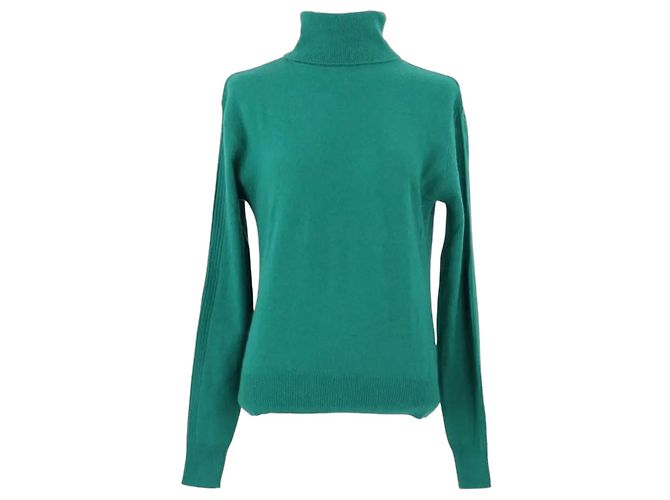 Autre Marque Jersey de cachemira verde