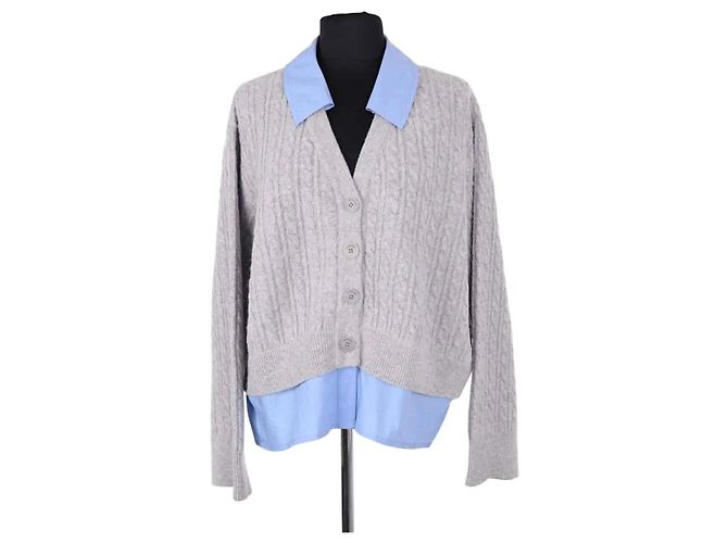 Cardigan Sandro en laine gris