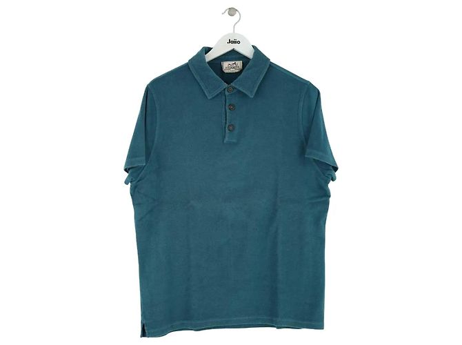 Hermès Blue Cotton Polo Shirt