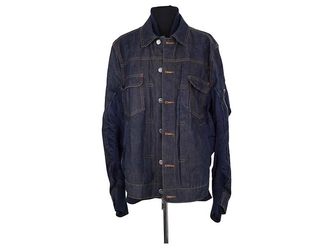 APC x Sacai navy blue jacket