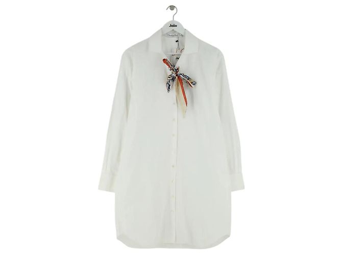 Dior Vestido com twill de seda branca Branco