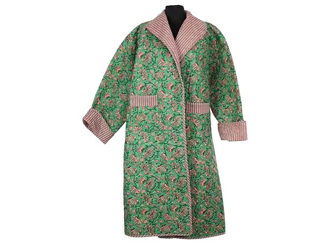 Autre Marque Cappotto La Gambade in cotone verde
