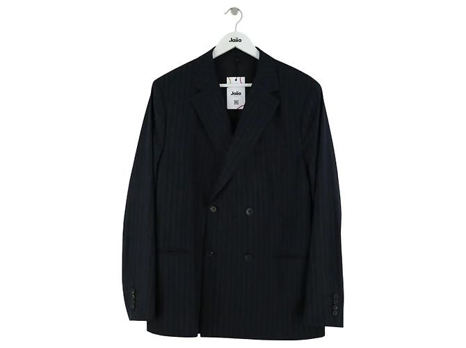 Salvatore Ferragamo Blue Wool Suit