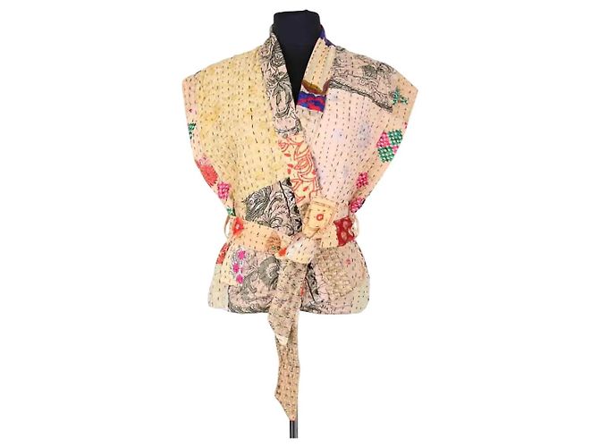 Autre Marque Chaqueta SISSEL EDELBO de algodón beige Talla S