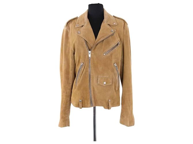 The Kooples Jacke aus Wildleder Beige Grösse M