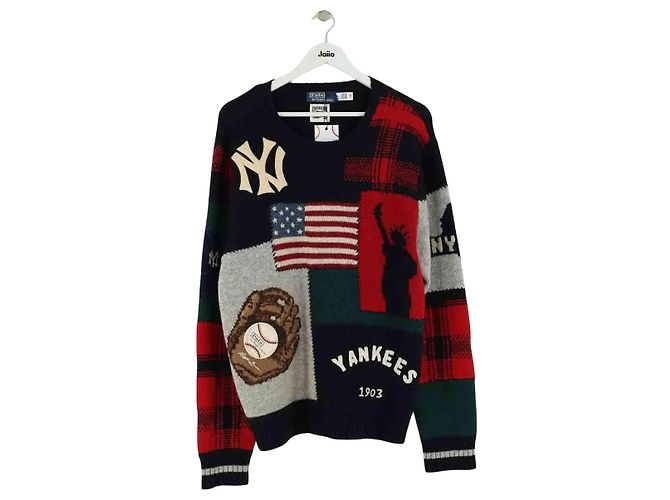 Ralph Lauren Herrenpullover Mehrfarbig Wolle XL Mehrfarben