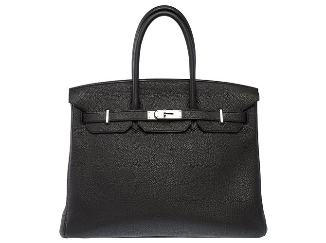 Hermès Borsa HERMES Birkin 35 in Pelle Nera - 103996 Nero