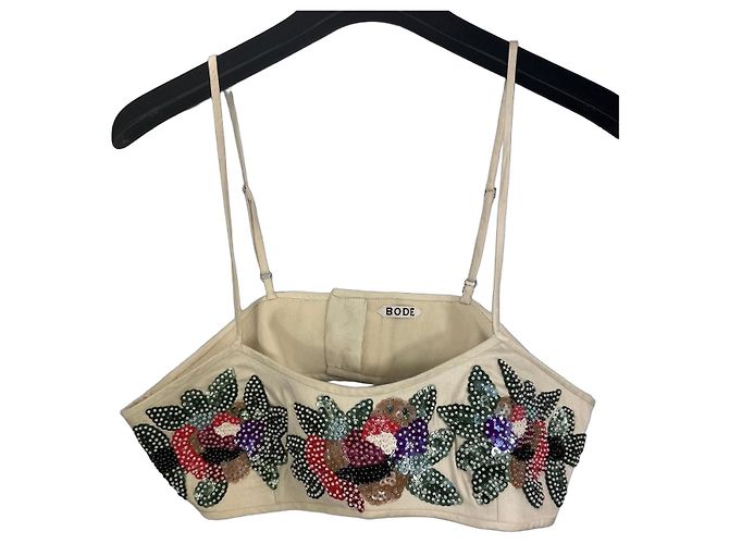 Autre Marque Bode Sutiã Sequin Sunset Lily Cru