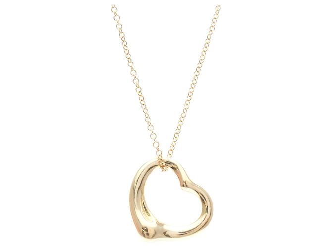 Autre Marque Collier Tiffany Open Heart en or rose Doré