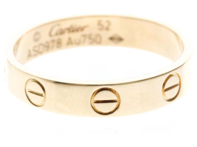 Anello Cartier Mini Love in Oro Rosa D'oro