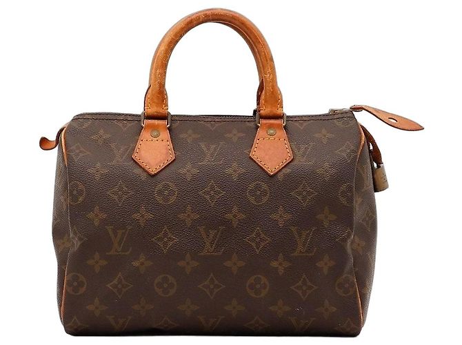 Borsa a mano Louis Vuitton Speedy 30 Monogram Canvas Marrone Monogramma