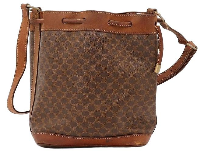 Céline Bolsa Bucket Celine Macadam Marrom