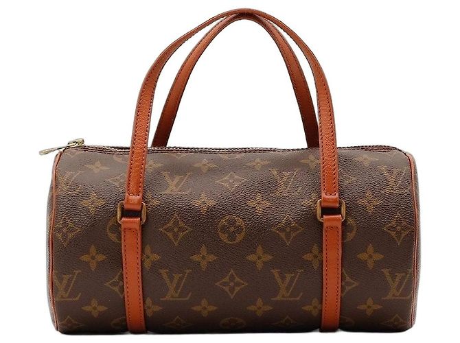 Bolso de mano Louis Vuitton Monogram Papillon 30 Castaño Monograma