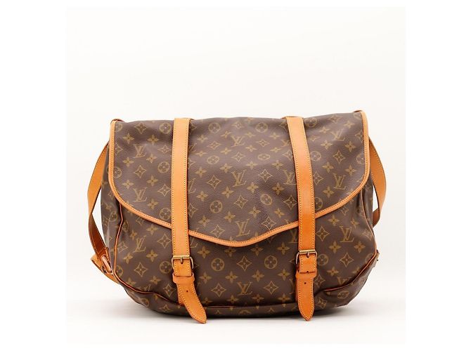 Bolsa Reporter PM em Canvas Monogram Louis Vuitton Marrom Monograma