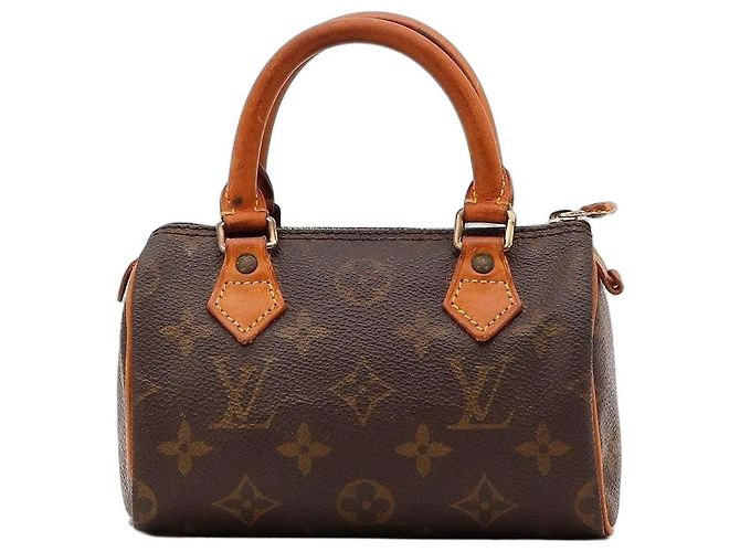 Borsa Louis Vuitton Speedy Nano Monogram Canvas Marrone Monogramma