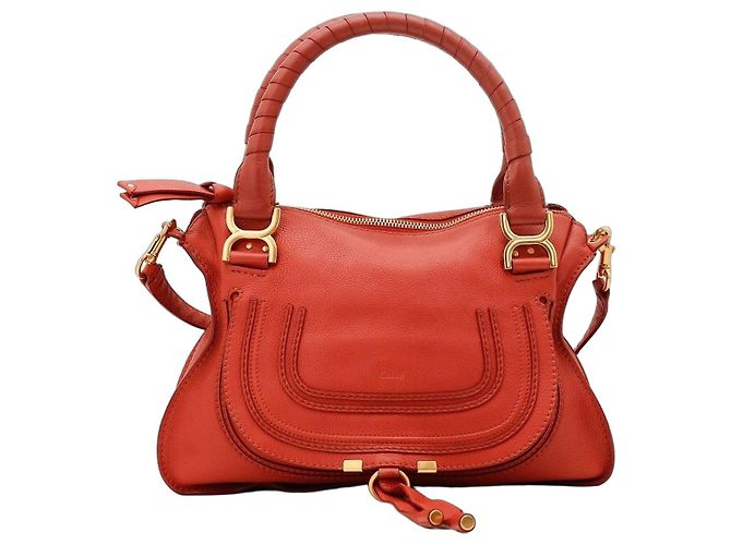 Chloé Bolsa Satchel Chloe Marcie Medium Vermelho