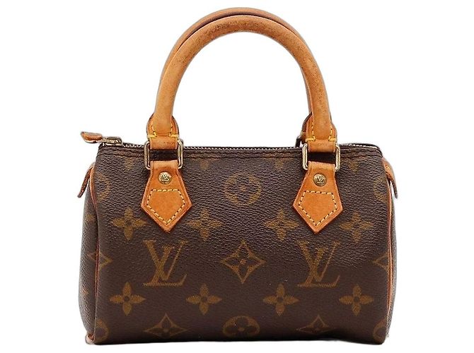 Borsa Louis Vuitton Speedy Nano Monogram Canvas Marrone Monogramma