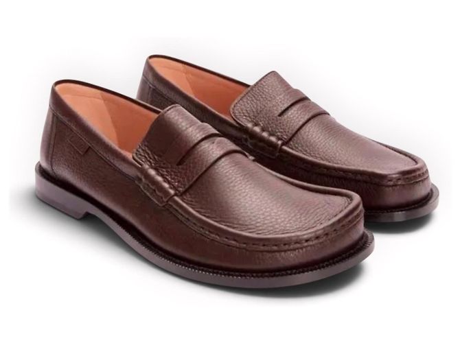 Mocassini Loewe in pelle di vitello marrone