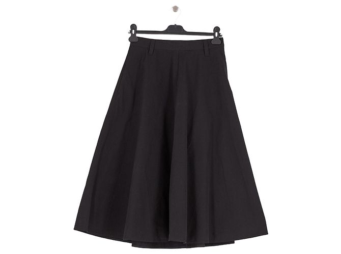 Autre Marque Gonna svasata nera in cotone ARKET Nero