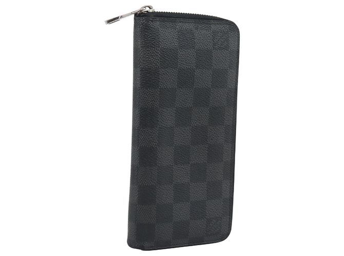 LOUIS VUITTON Damier Graphite Zippy Wallet Vertical N63095 LV