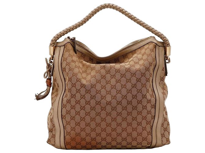 Bamboo Bolsa Hobo Gucci em tela monogramada