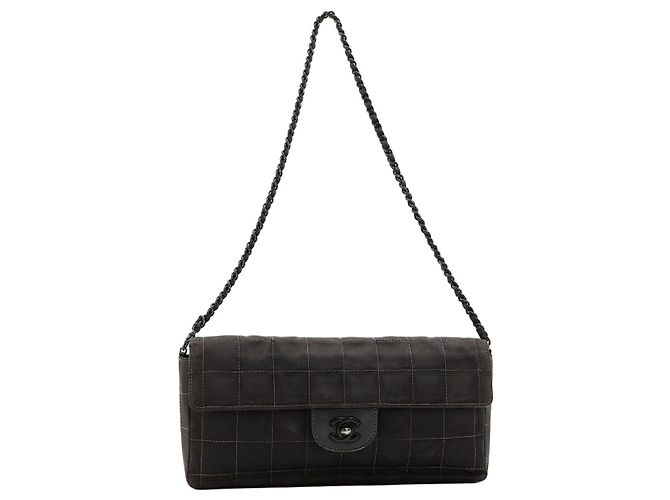 Borsa a patta Chanel Chocolate Bar Nero