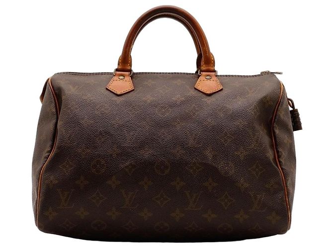 Bolsa de mão Louis Vuitton Speedy 30 Monogram Canvas Marrom Monograma