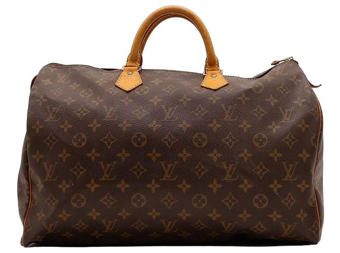 Borsa Louis Vuitton Monogram Speedy 35 Marrone