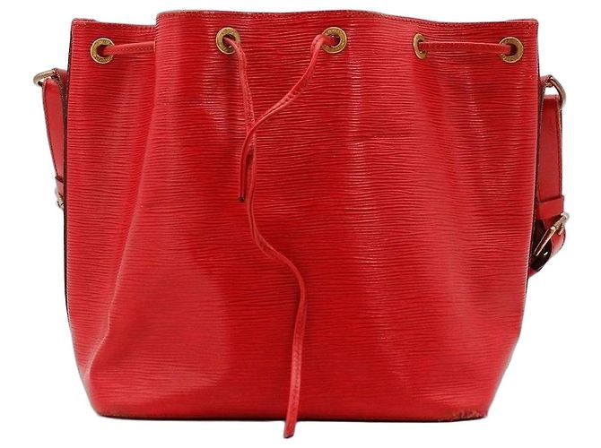 Bolsa Bucket Louis Vuitton Epi Noe Vermelho