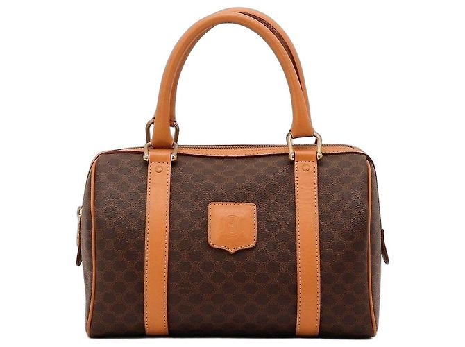 Céline Celine Monogram Boston Tasche Braun Monogramm