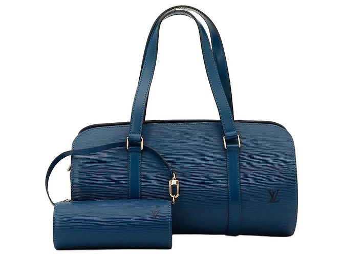 Bolsa Louis Vuitton Speedy 25 em couro Epi com bolsa Azul