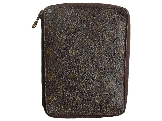 Louis Vuitton Monogram Canvas Notebook Cover Brown