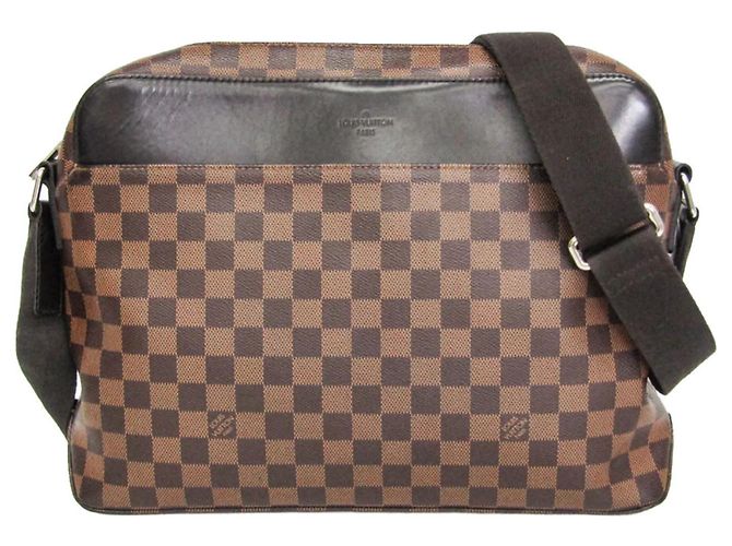 Bolsa Messenger Louis Vuitton Damier Jake Marrom Damier ebene