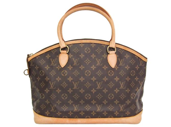 Louis Vuitton Monogram Lockit Horizontal Tasche Braun