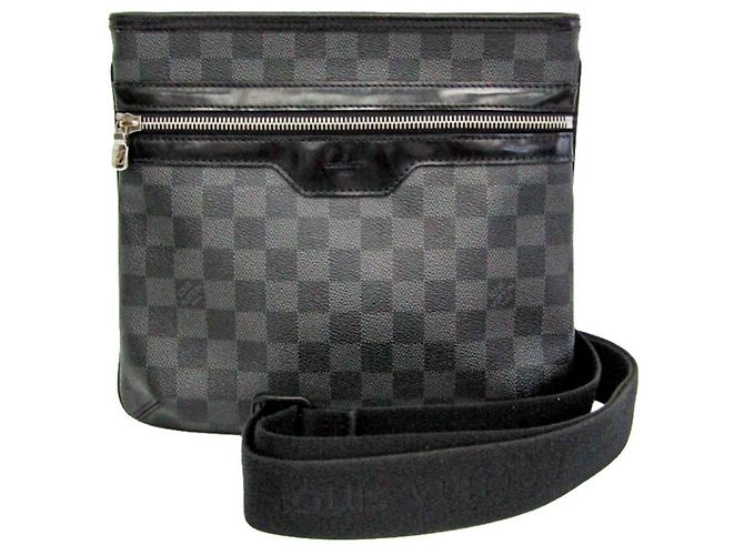 Borsa a tracolla da uomo Louis Vuitton Damier Graphite Thomas N58028 Damier ebene