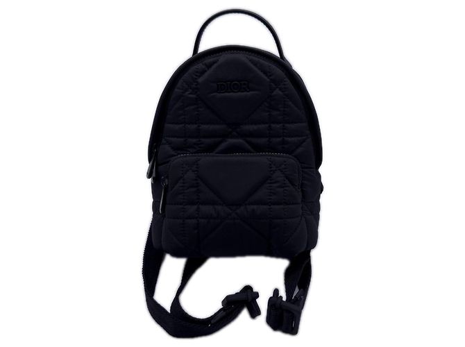 Christian Dior Macro Cannage Technical Taffeta Rider Backpack