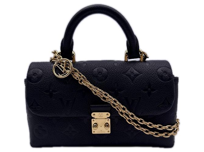 Sac à épaule Louis Vuitton Monogram Empreinte Nano Madeleine Noir