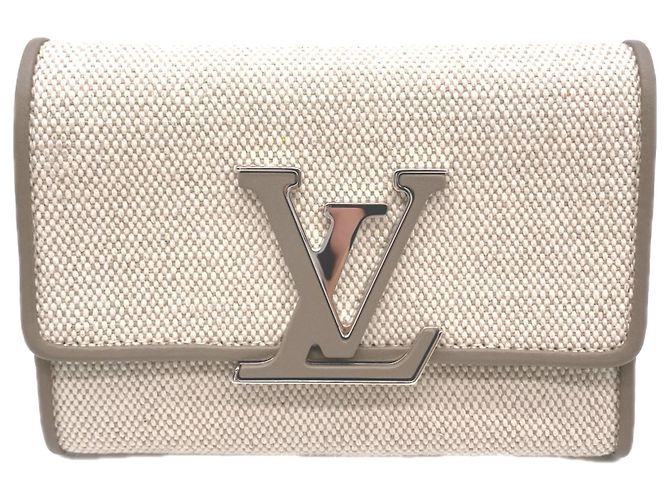 Louis Vuitton Portefeuille Capucines Compact Tri-fold Wallet Beige Taupe